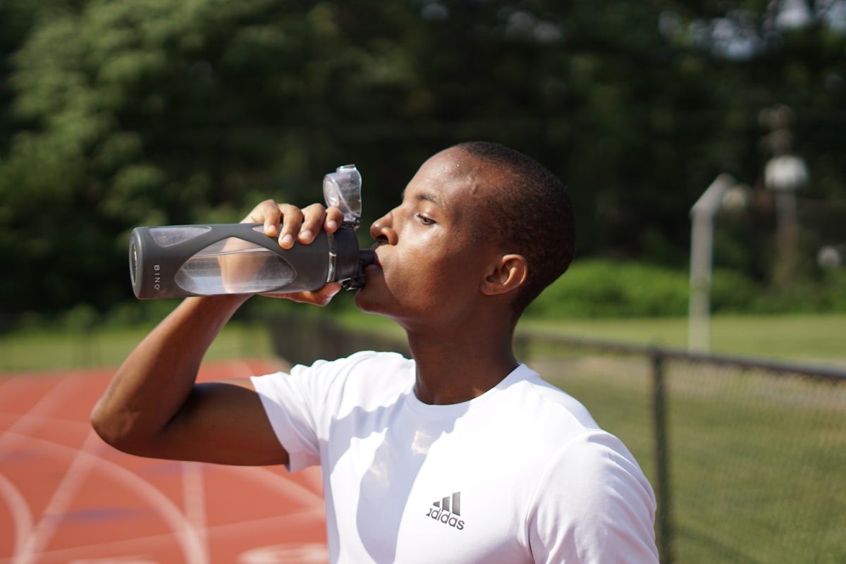 Athlete enjoying nutritious meal post-training